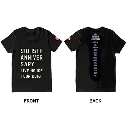 ツアーTシャツ【XLサイズ】/ SID 15th Anniversary LIVE HOUSE TOUR 