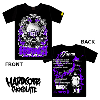 Produced by YUKKE YUKKE×HARDCORE CHOCOLATE 地獄のスカジャンTシャツ